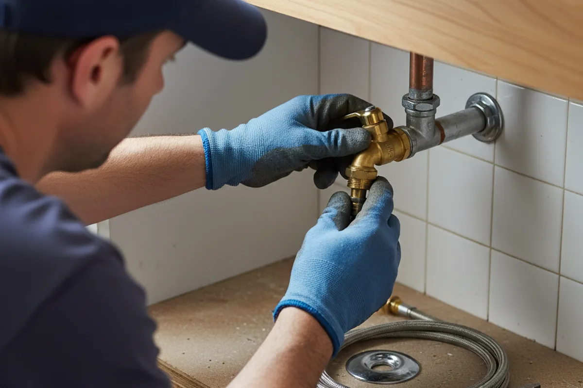 Shutoff valve and fitting work during Faucet and Fixture Repair in Golden